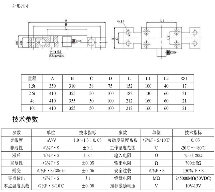 蚌埠高精GJZC轴承座式张力传感器(图1)